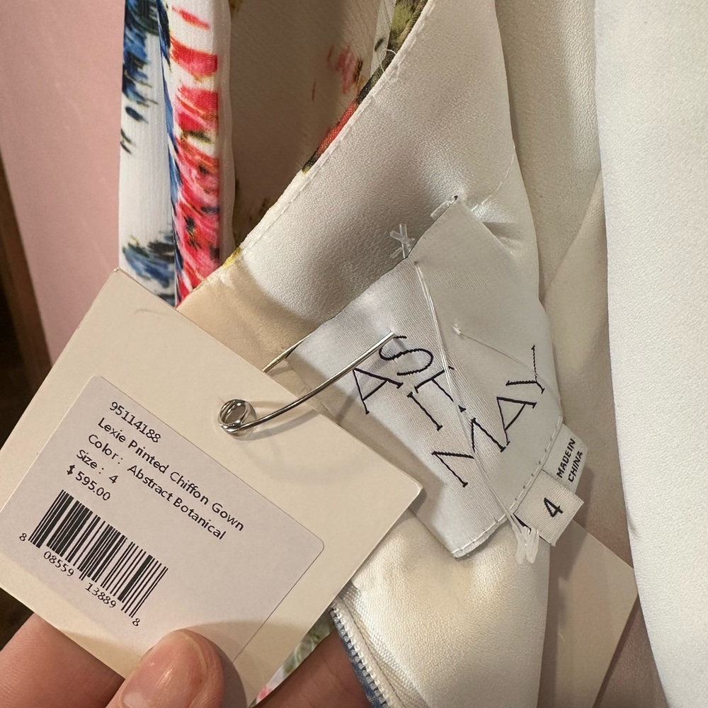 As It May Floral Maxi Dress - Pink, Blue, Green Size 4 - Picture 7 of 7